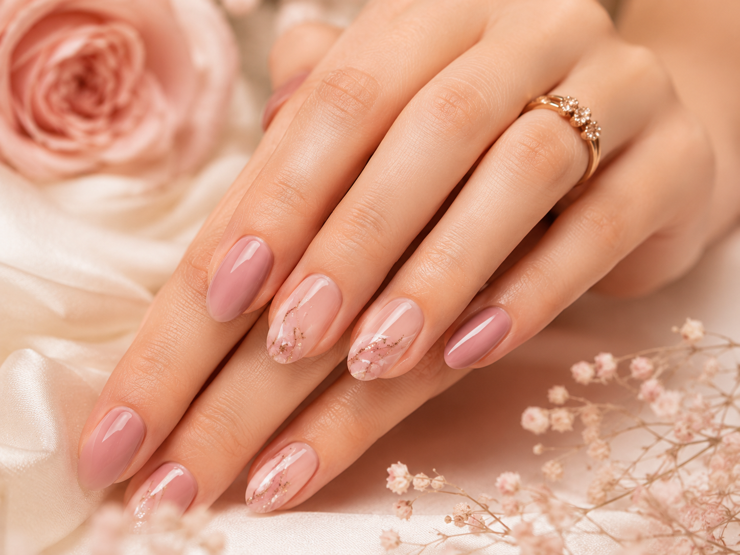 Gepflegtes Nageldesign mit Manik&uuml;re